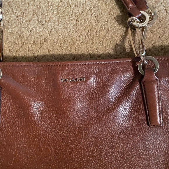 Coach leather tote - Picture 2 of 4